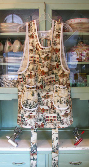 Old Time Christmas apron